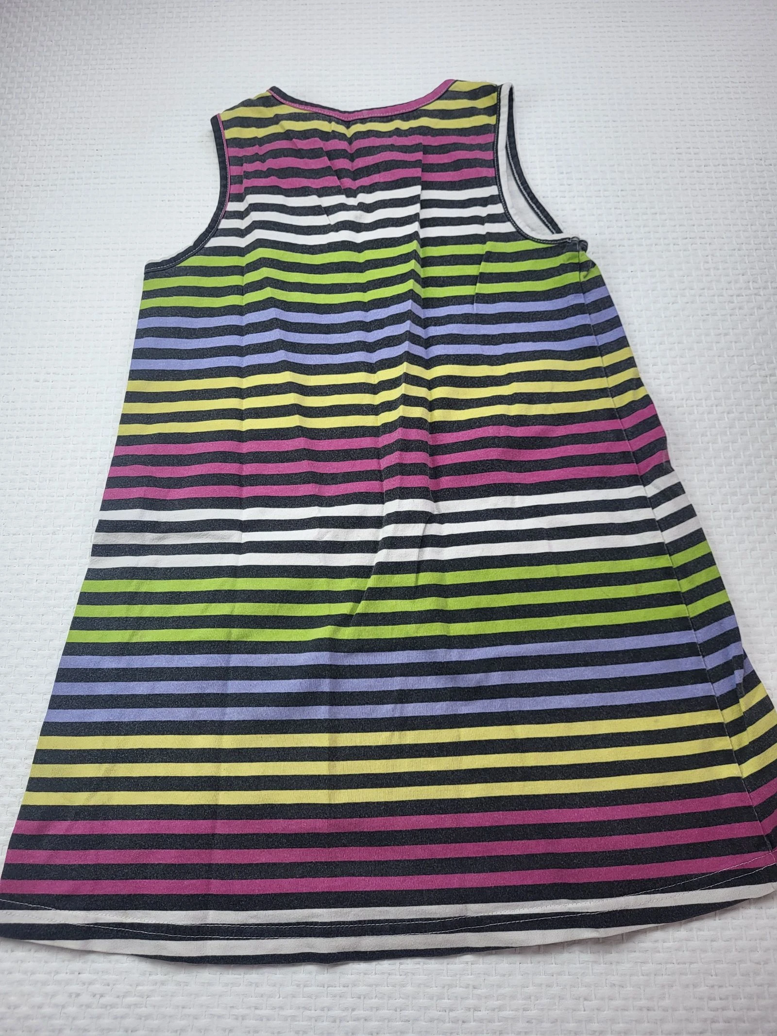 Vestido regata listrado multicolorido Little Blue – 6 anos (116 cm) – photo 2